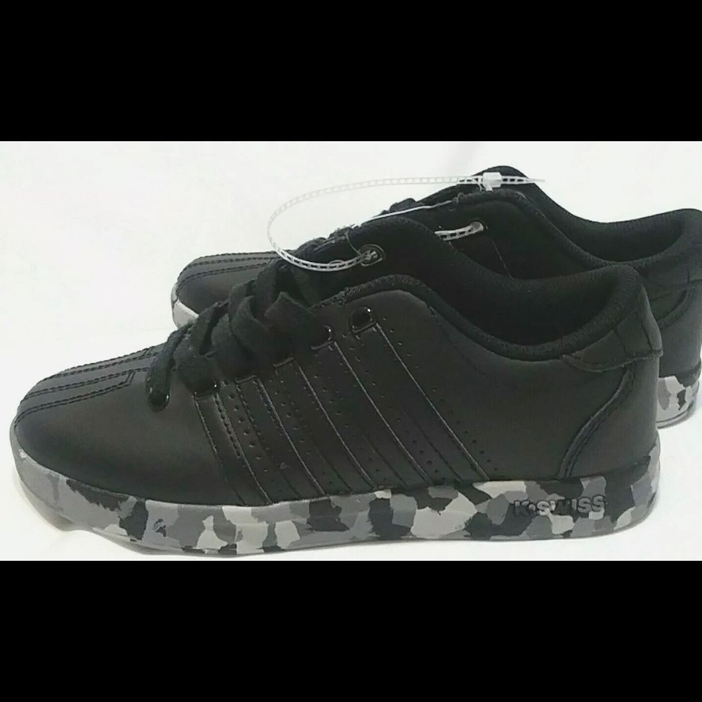 Black K-Swiss with camouflage